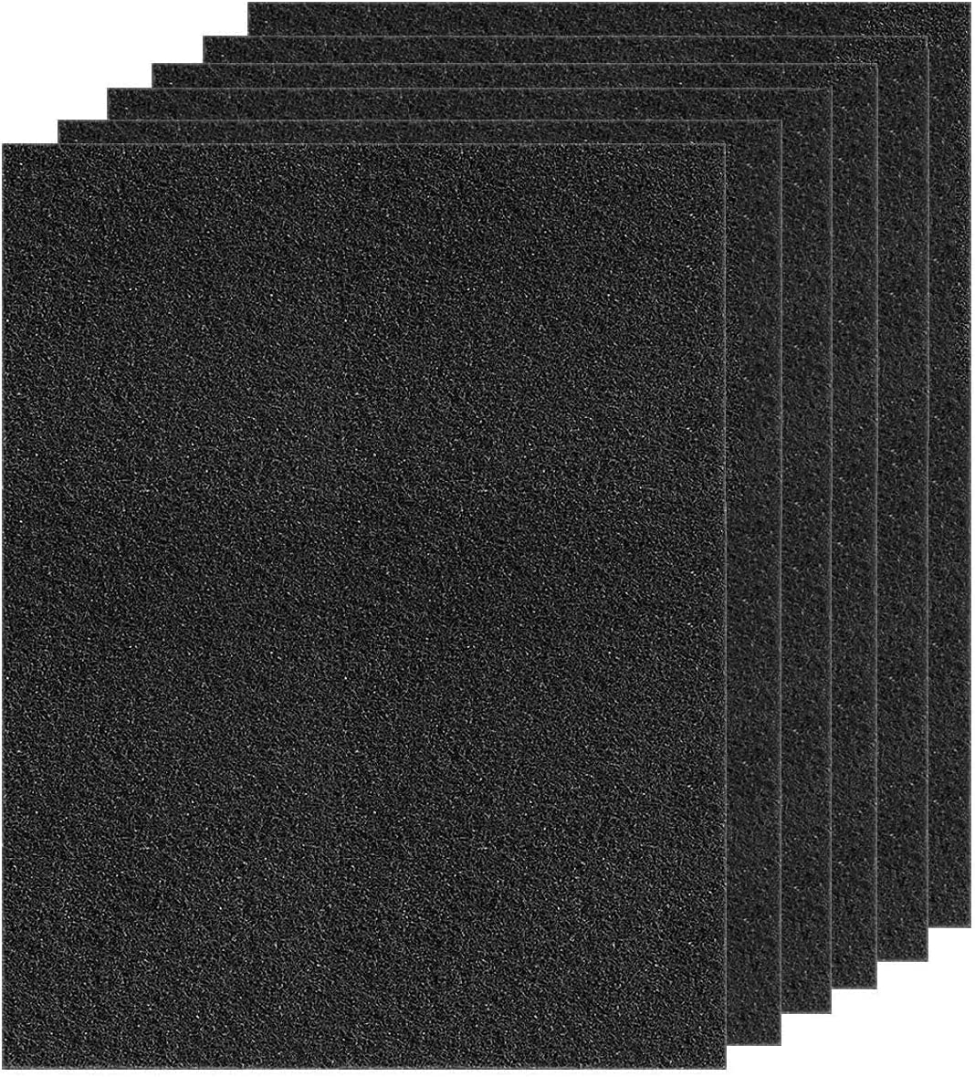 Dekiru Carbon Activated Filter Precut for HPA300 Prefilter Compatible with Honeywell Air Purifier Filter Replacement, Fit for Easy Installation Advanced Filters (6 Pack)