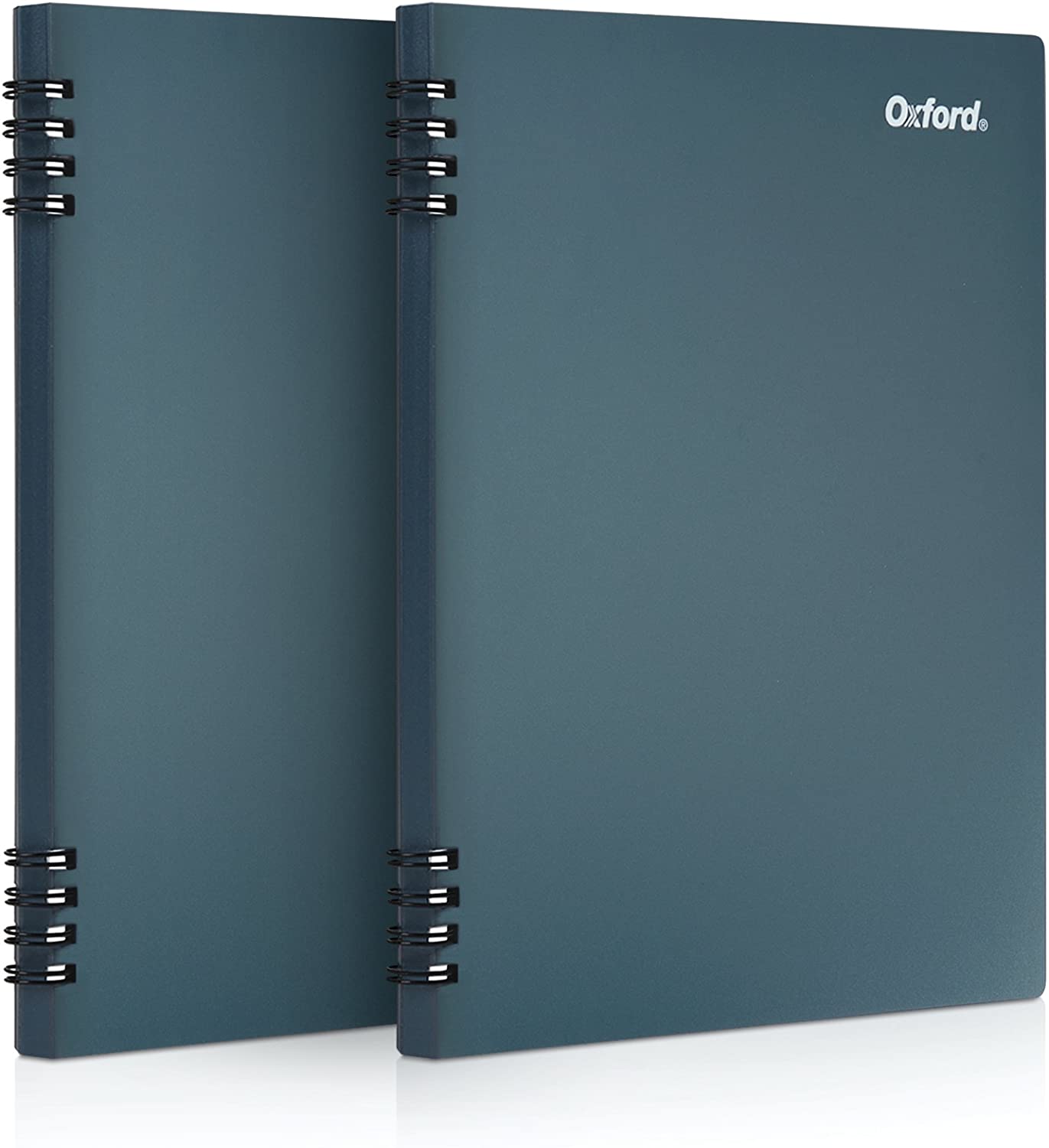 Oxford Stone Paper Notebook, 5-1/2" x 8-1/2", Blue Cover, 60 Sheets, 2 Pack (161641)