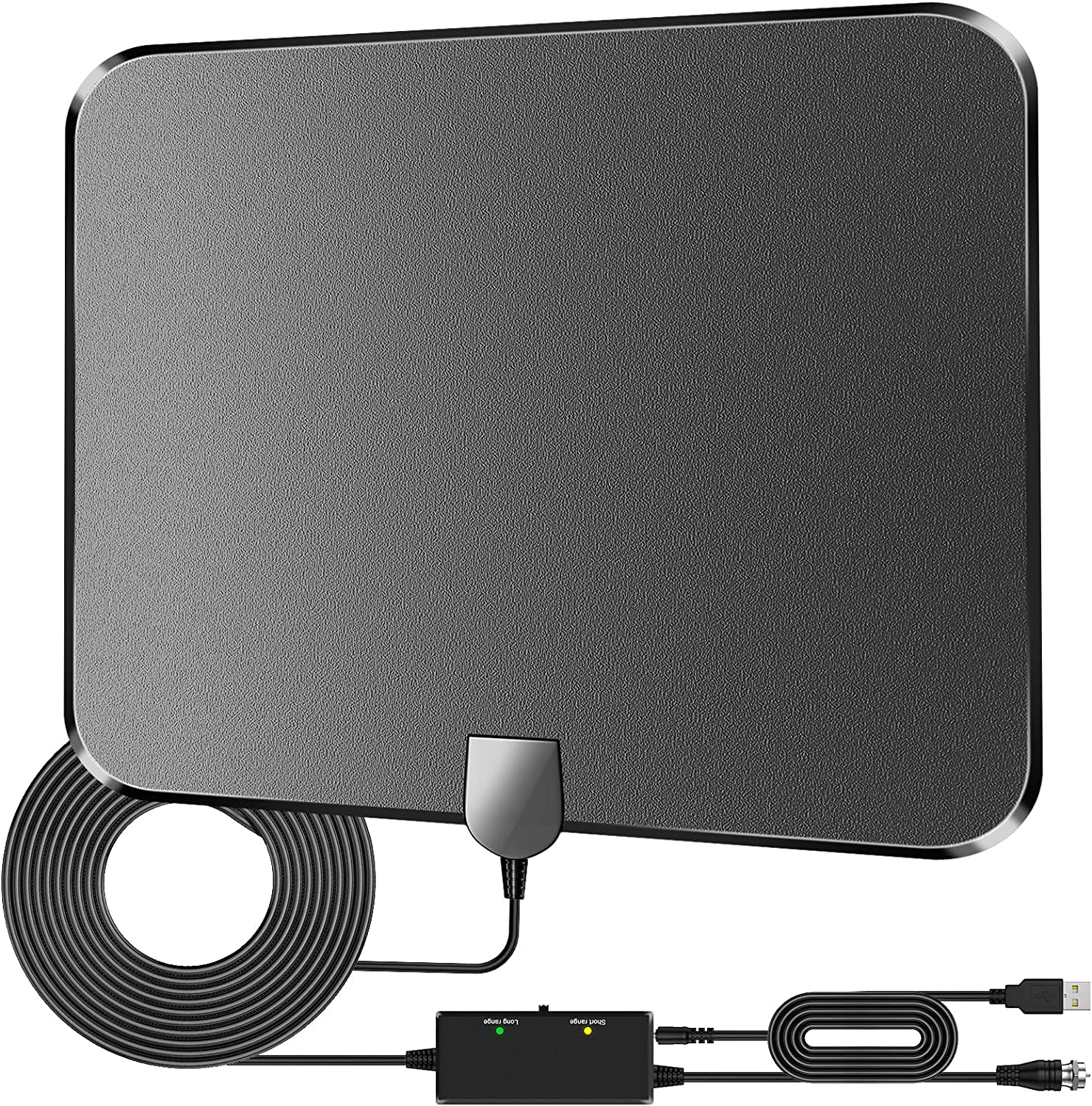 2023 Upgrade TV Antenna Indoor, 240 Miles Range Amplified Digital TV Antenna for TV Indoor Outdoor, Suitable for Smart TV & All TVs, Support 4K 1080p, 16FT HD Cable