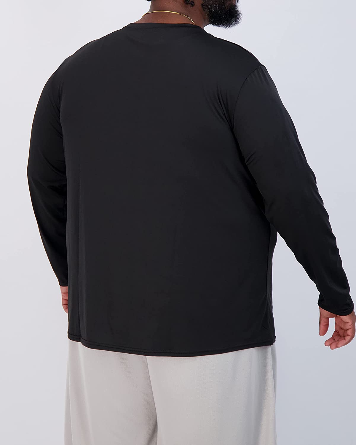 3 Pack: Men’s Big & Tall Tech Stretch Long-Sleeve & Short-Sleeve Dry-Fit T-Shirt