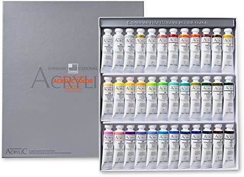 ShinHan Professional Acrylic Color 20ml 36colors Tube Set
