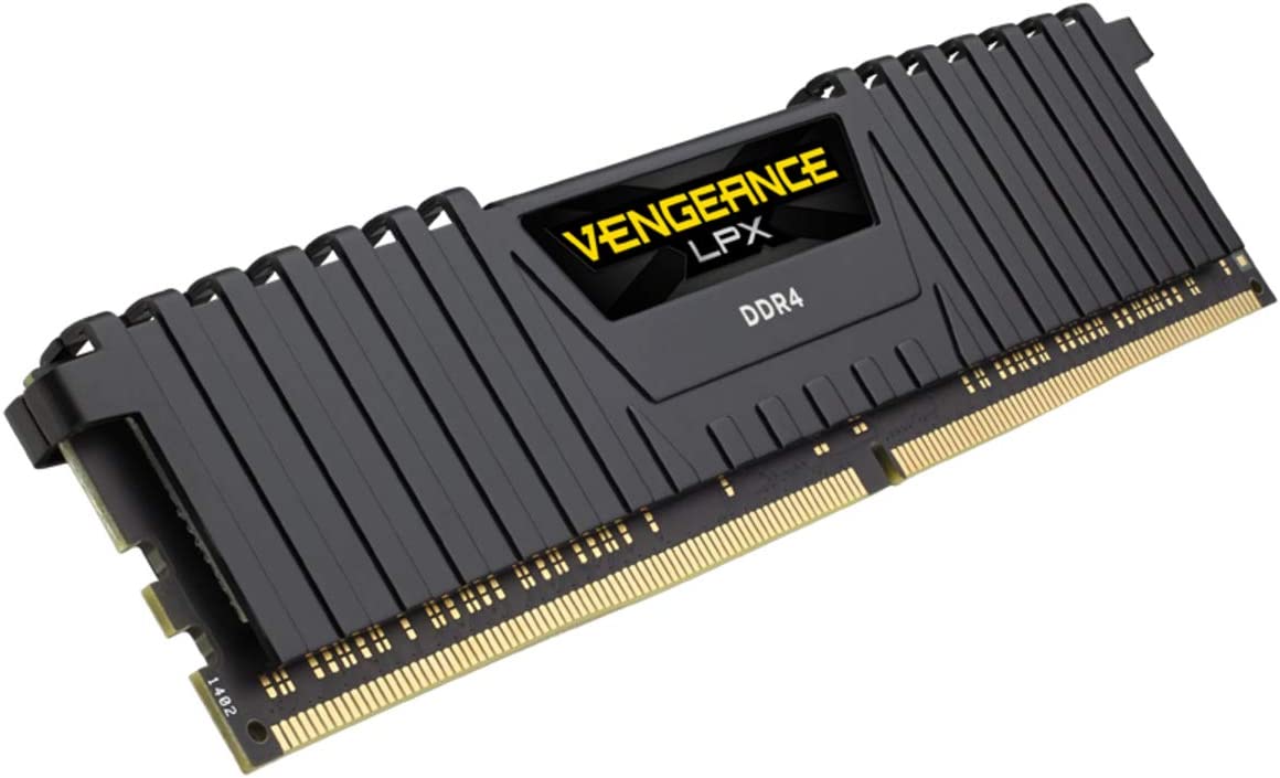 Corsair Vengeance LPX 16GB (1x16GB) DDR4 3600 (PC4-28800) C18 Optimized for AMD Ryzen - Black (CMK16GX4M1Z3600C18)