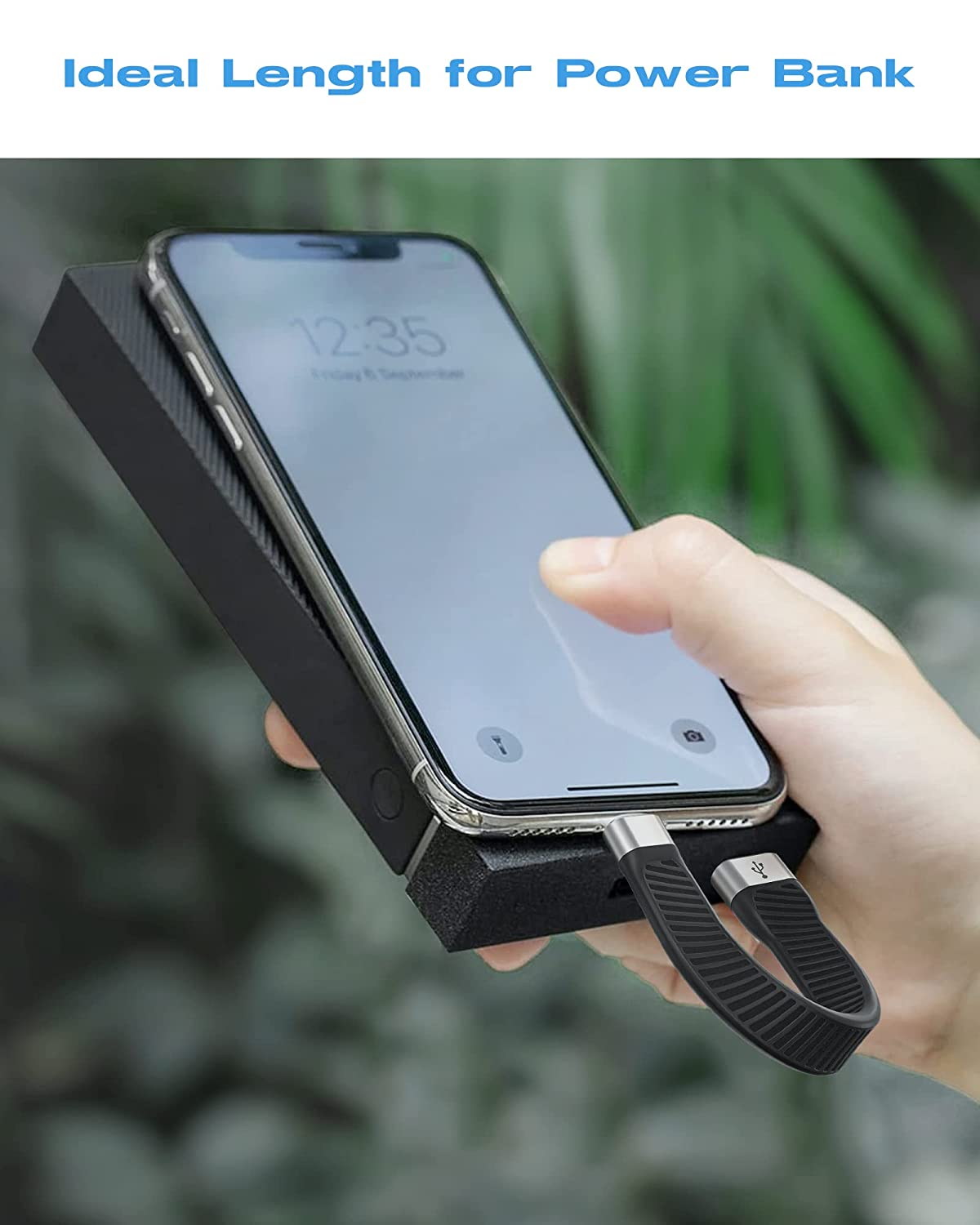 LamToon Short USB to Lightning Cable 5.5 inch, Short iPhone Cable for Fast Charging Compatible with iPhone 14/13/12/11 Pro Max/Xs Plus