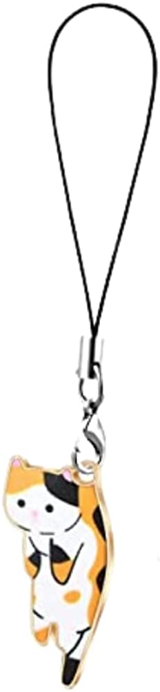 Fuqimanman2020 Cat Phone Charm for Mobile Phone Kawaii Kitten Diy Decoration for Jewelry Handmade Cute Keychain Pendant Accessories