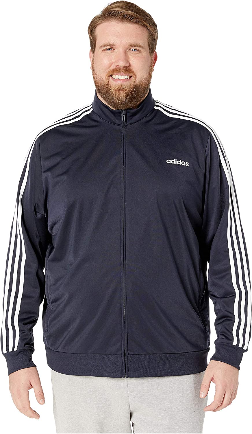 adidas Men's Essentials 3-Stripes Tricot Track Jacket