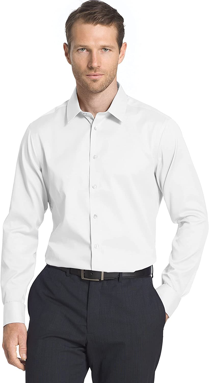 Calvin Klein Men's Dress Shirts Slim Fit Non Iron Solid
