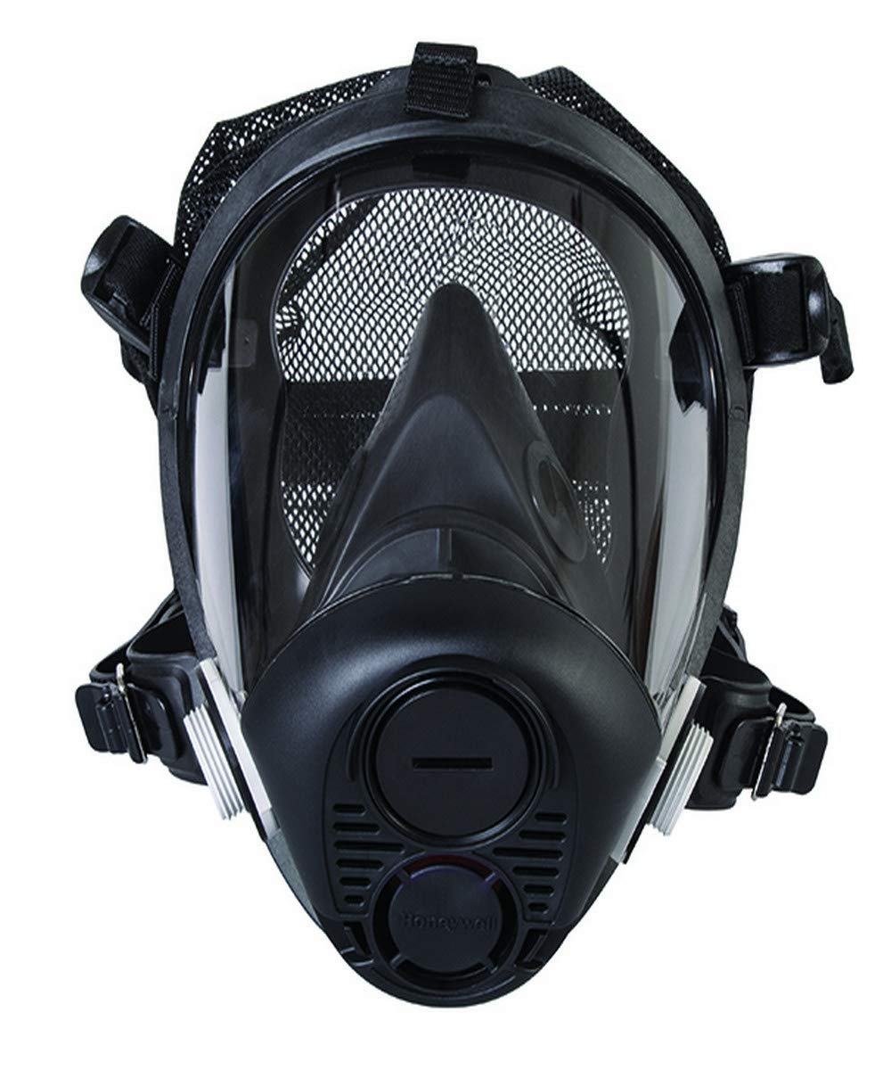 Honeywell RU65002L Full Facepiece Respirator with 5-Point Head Strap, Capacity, Volume, Standard, Large, Black