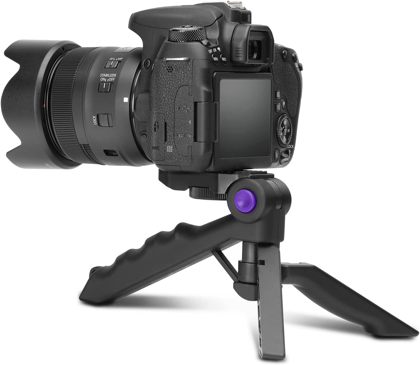 Altura Photo Mini Tripod for Camera w/Pistol Grip， Portable Small Tripod for DSLR &amp; Mirrorless Cameras， Mini Tripod Stand w/Anti Slip Feet， Works as Desktop Tripod， Vlog Tripod， Table Tripod