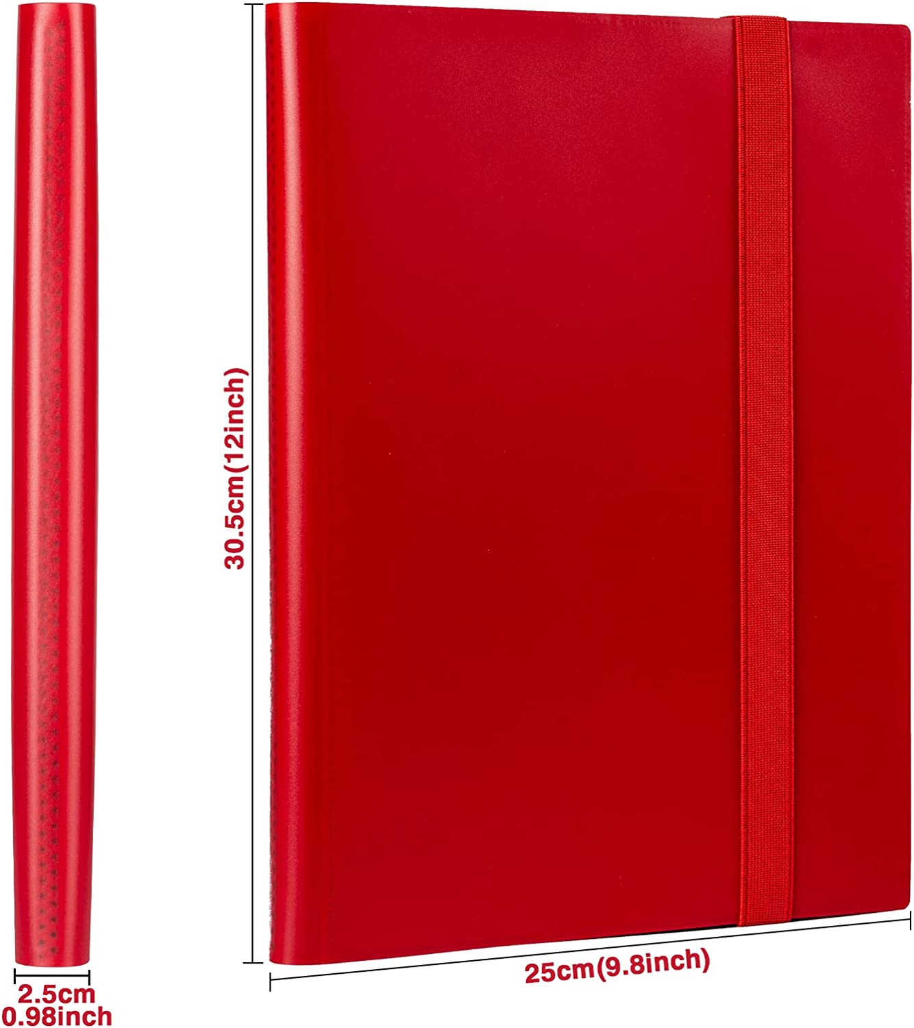 GEAoffice Card Binder, 9 Pockets Trading Card Album Folder , 360 Side Loading Pocket Binder for Yugioh, MTG and Other TCG, Black