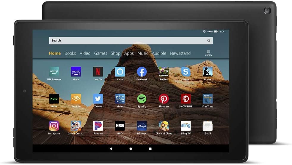 Certified Refurbished Fire HD 10 Tablet (10.1" 1080p full HD display, 32 GB) – Black (2019 Release)