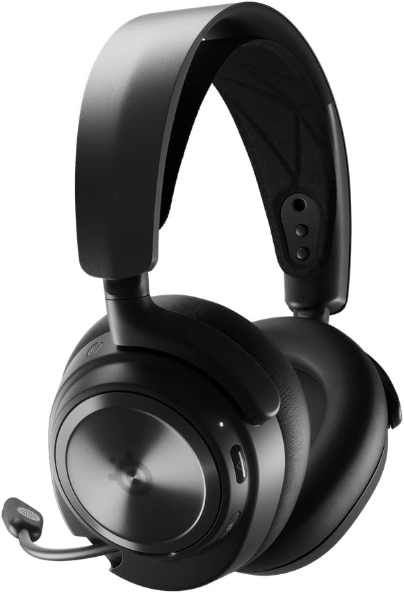 SteelSeries Arctis Nova Pro Wireless Xbox Multi-System Gaming Headset - Premium Hi-Fi Drivers - Active Noise Cancellation - Infinity Power System - ClearCast Mic - Xbox， PC， PS5， PS4， Switch， Mobile