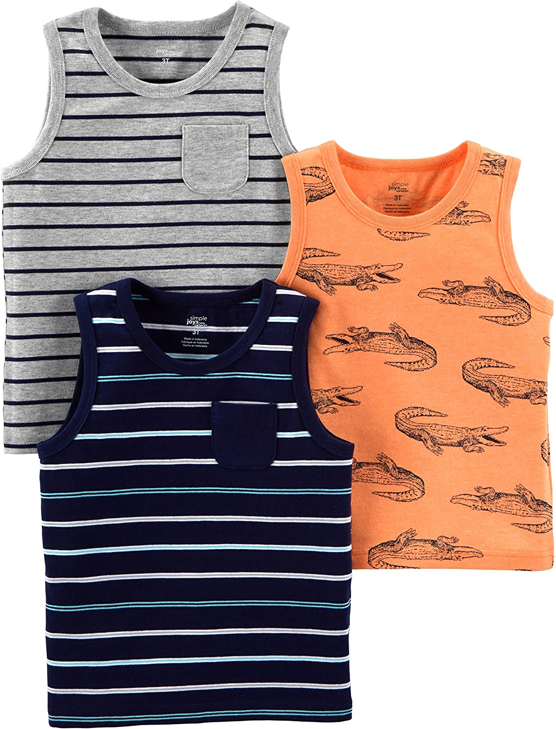 Simple Joys by Carter's Toddlers and Baby Boys' Tank Tops, Multipacks