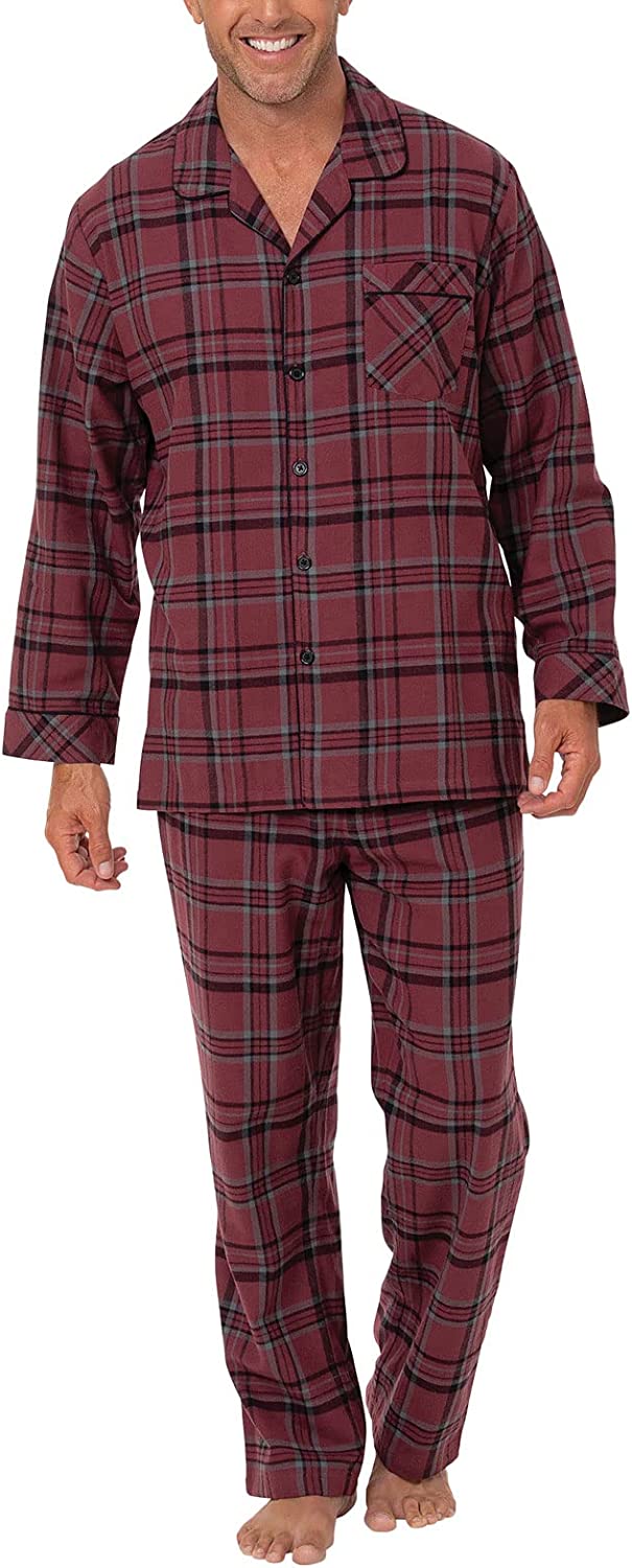 PajamaGram Flannel Pajamas For Men - Mens Sleepwear