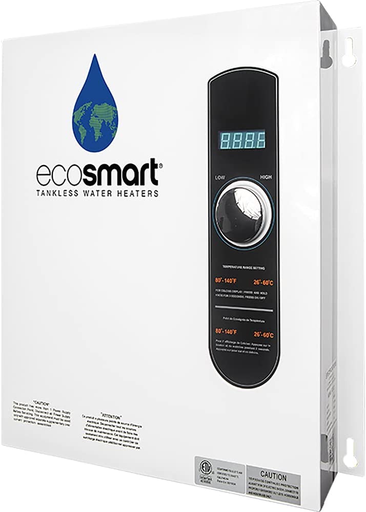 EcoSmart ECO 27 Tankless Water Heater, Electric, 27-kW - Quantity 1