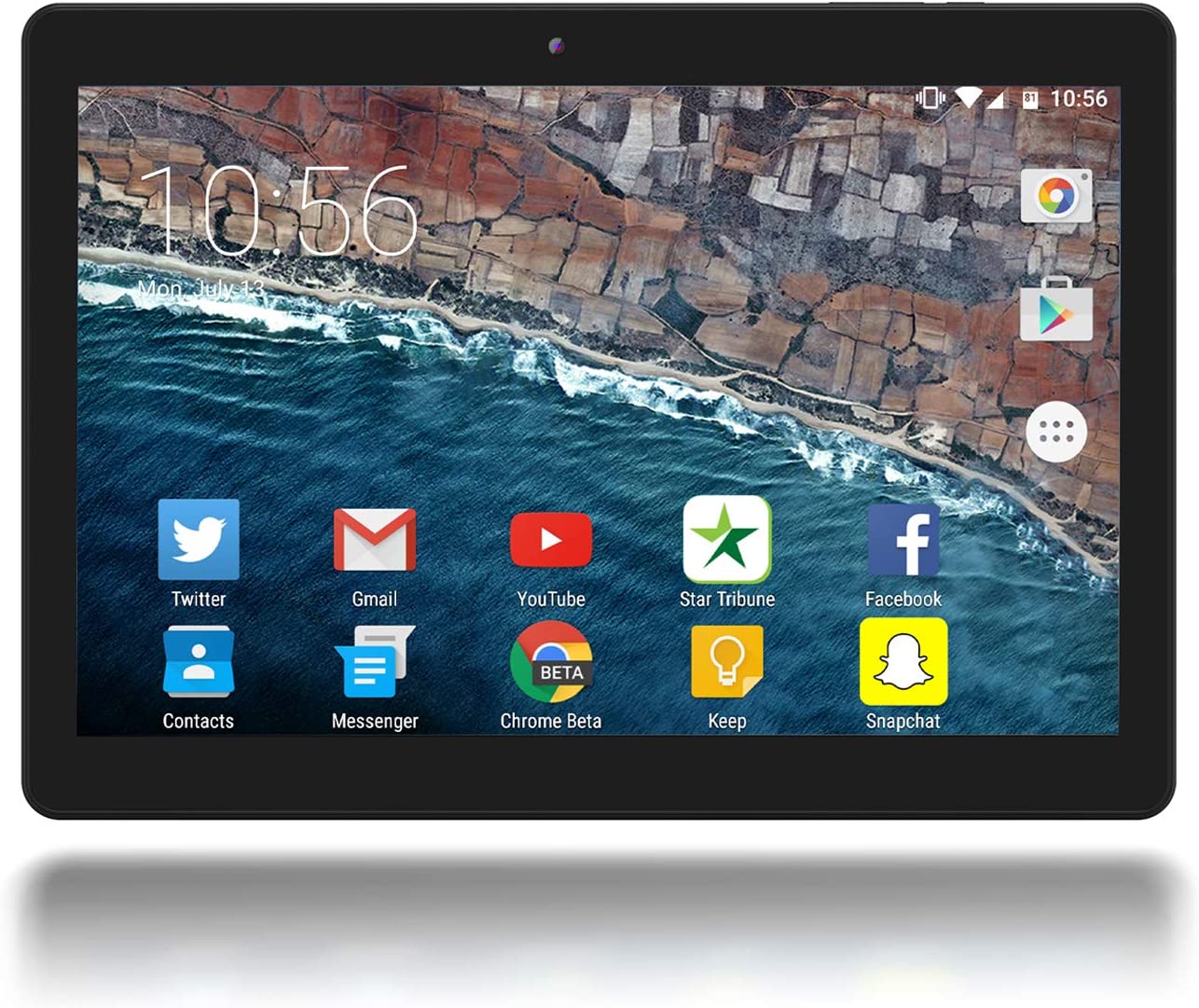 Azpen Google Certified 10 Inch Android 10 OS Tablet IPS 1280 x 800 HD Display 2GB RAM 32GB Storage Dual Camera Quad Core Bluetooth GPS