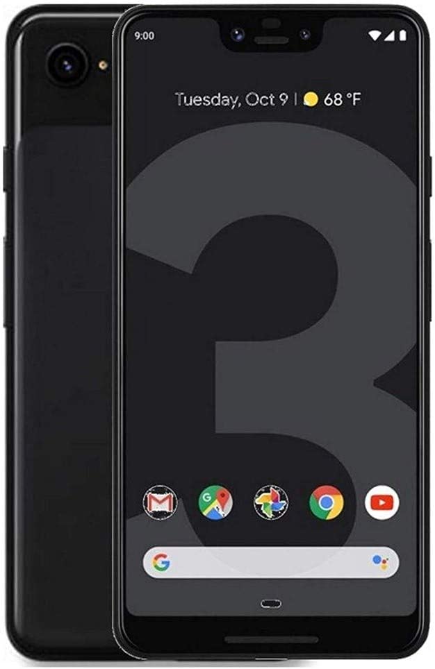 Google Pixel 3 64GB Unlocked GSM & CDMA 4G LTE - Just Black (Renewed)