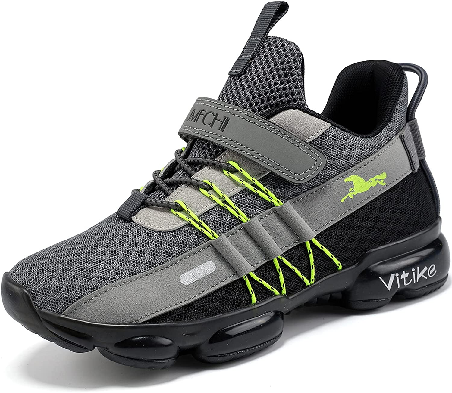 JMFCHI Boys Girls Kids' Sneakers Knitted Mesh Sports Shoes Breathable Lightweight Running Shoes for Kids Fashion Athletic Casual Shoes