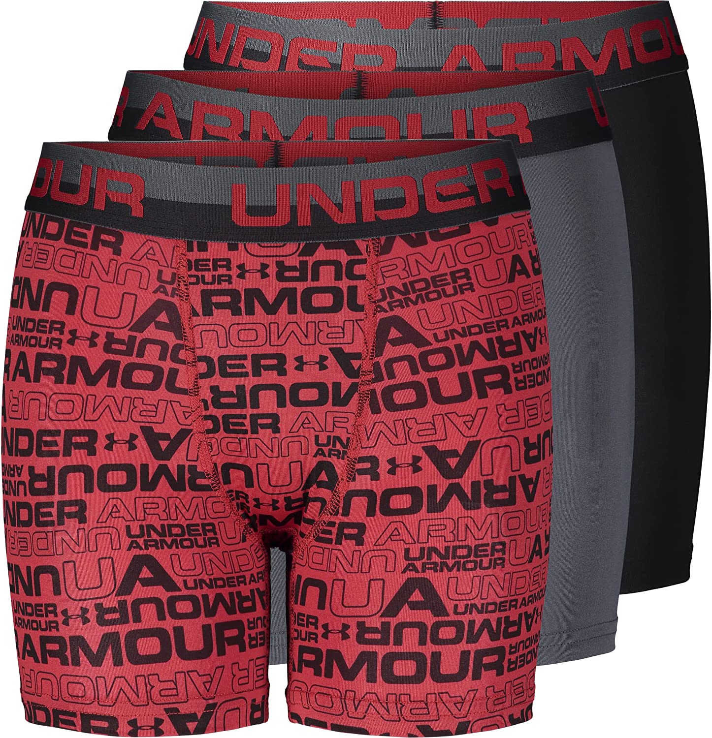 Under Armour Boys' Big 3 Pack Performance Boxer Briefs