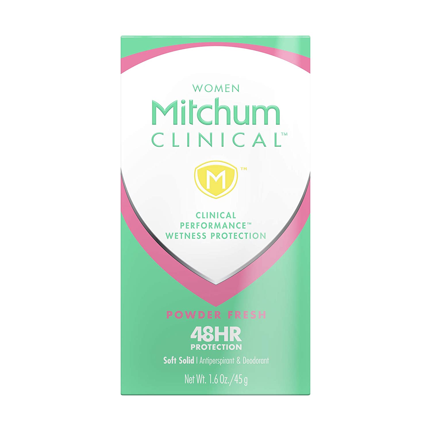 Women's Deodorant by Mitchum, Clinical, Soft, Solid Antiperspirant Deodorant, Powder Fresh, 1.6 Oz (Pack of 1)