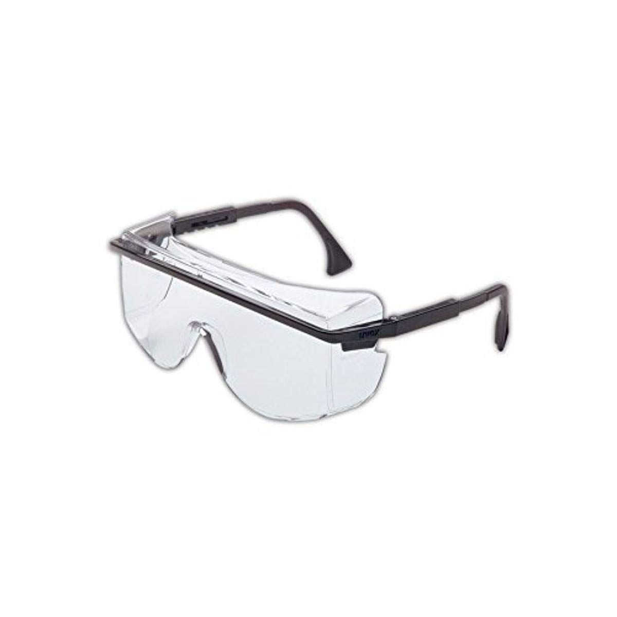 Uvex S2500C-01 Astro 3001 Safety Glasses Worn Over Prescription Glasses, Clear Lens
