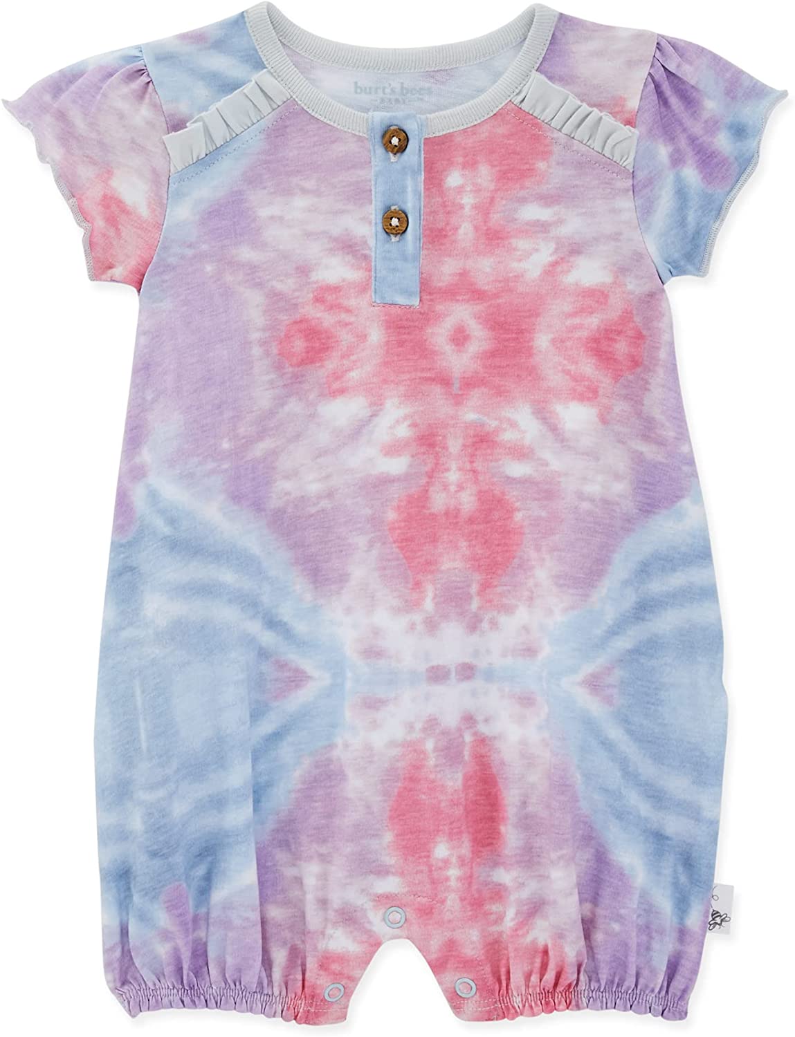 Burt's Bees Baby Baby Girl's Romper Jumpsuit, 100% Organic Cotton One-Piece Coverall