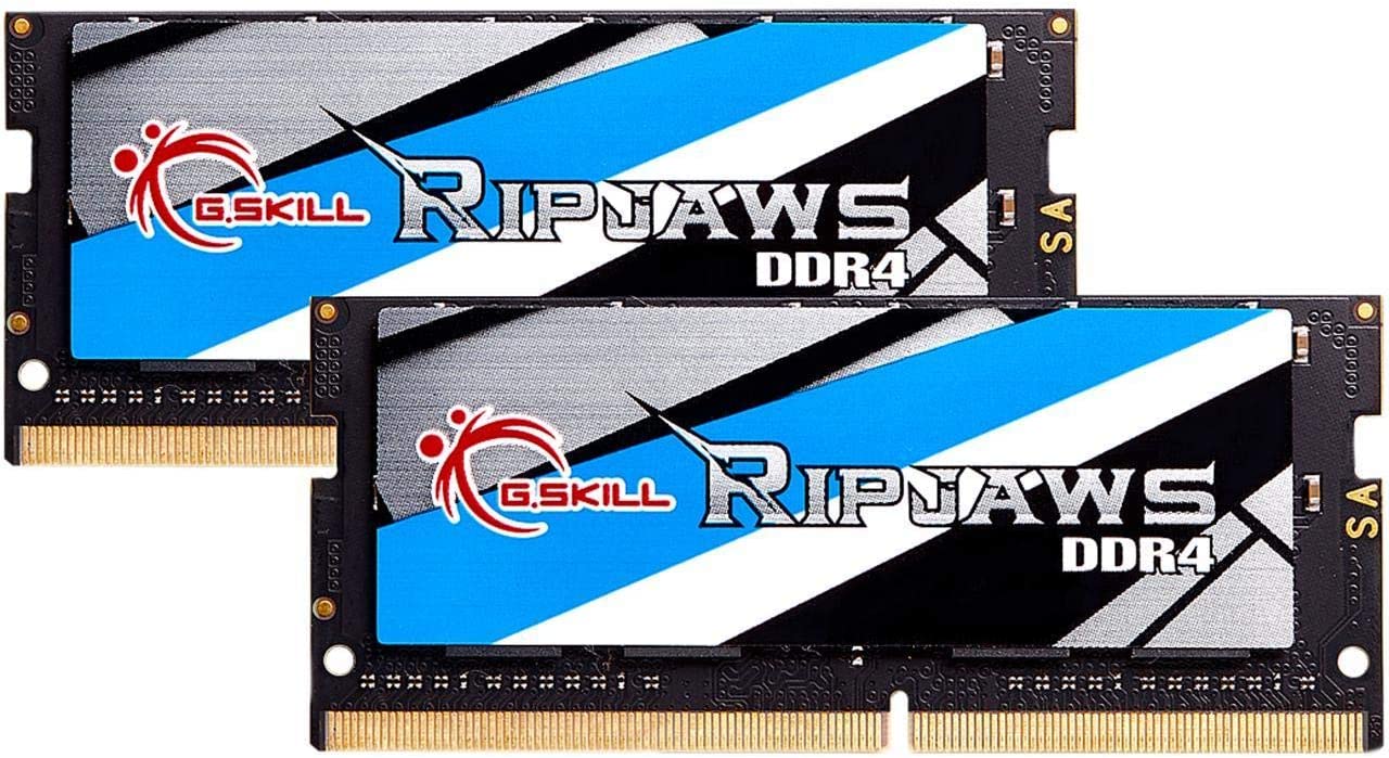 G.Skill RipJaws DDR4 SO-DIMM Series 64GB (2 x 32GB) 260-Pin SO-DIMM DDR4 3200 CL22-22-22-52 1.20V Dual Channel Memory F4-3200C22D-64GRS