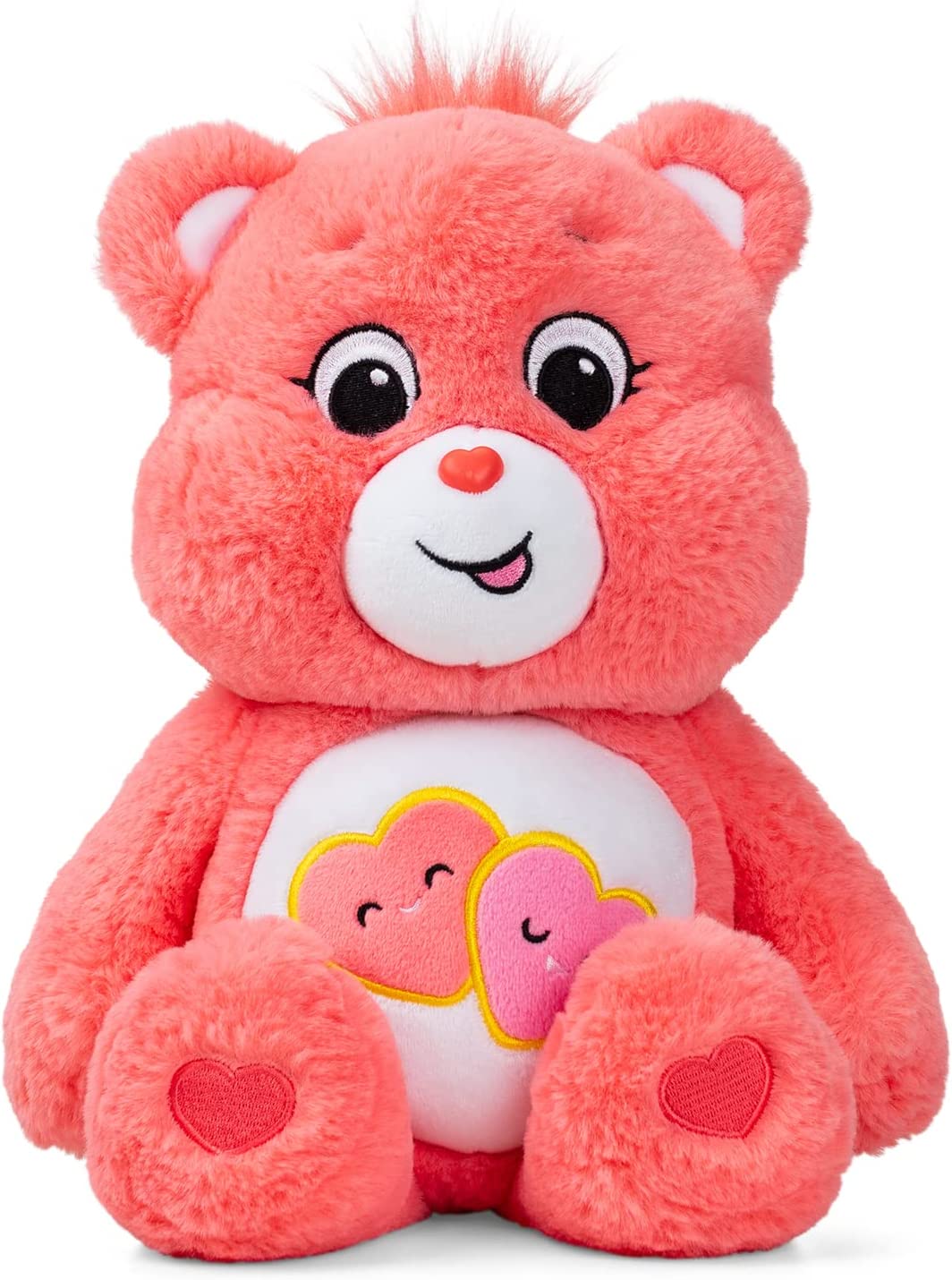 Care Bears 22084 14 Inch Medium Plush Love-A-Lot Bear, Collectable Cute Plush Cuddly Toys for Children, Soft Teddies Suitable for Girls and Boys Aged 4 Years +