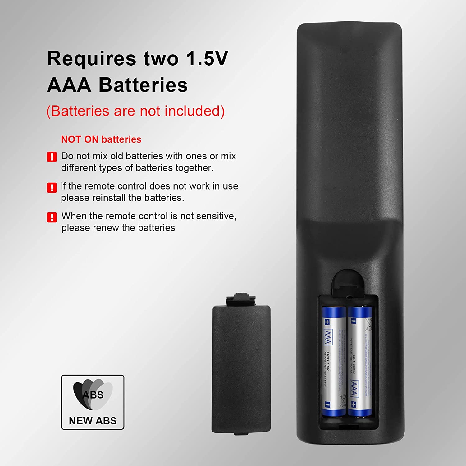 2 PCS Universal TV Remote Control fit for Insignia，LG，Samsung，TCL，Toshiba，Hisense，Philips，Vizio，Sharp，Sony，Panasonic，Sanyo TV and Other LCD LED 3D HDTV Series Smart TVs