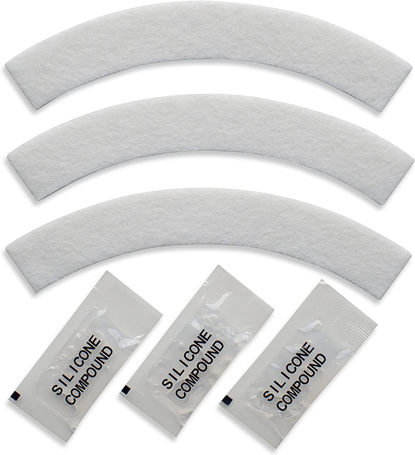Whole Parts Washer/Dryer Damper Pad Kit Part # 203956 - Replacement & Compatible With Some Maytag, Admiral, Whirlpool Washing Machines - Non-OEM Appliance Parts & Accessories - 2 Yr Warranty