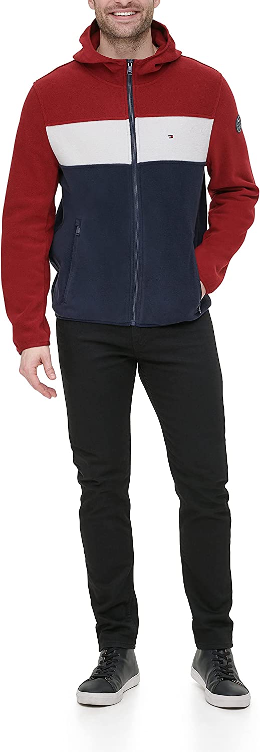 Tommy Hilfiger Men's Hooded Polar Fleece Jacket
