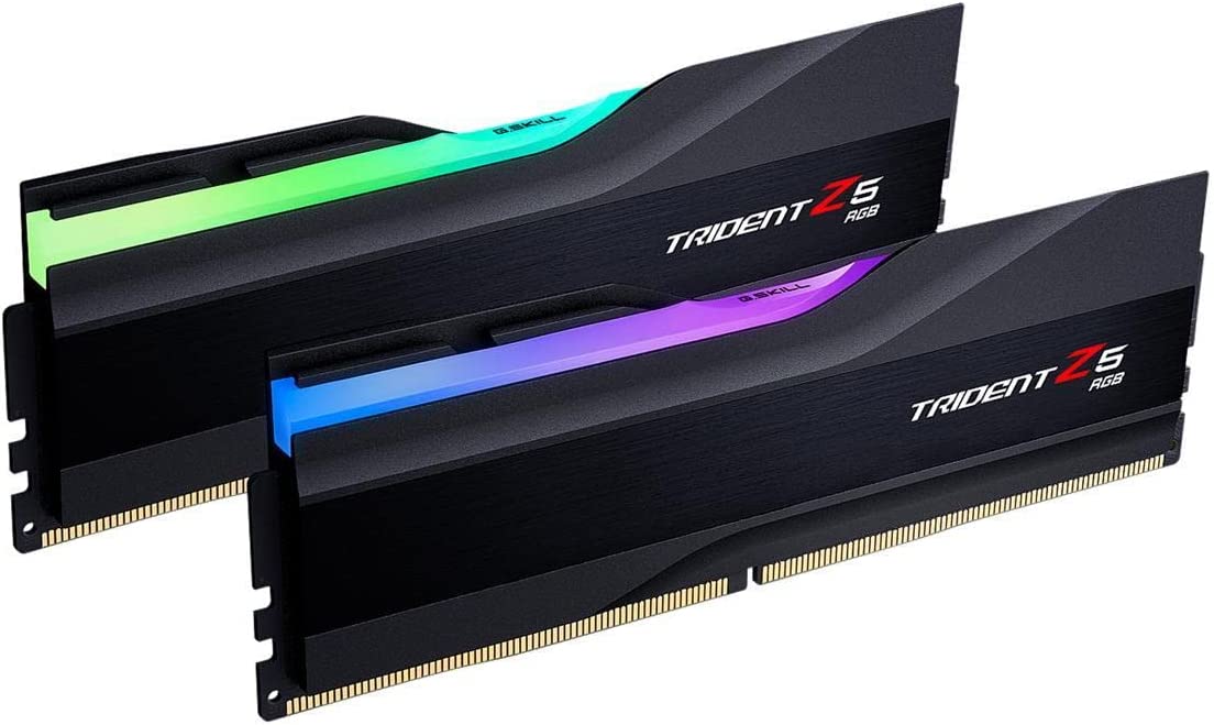 G.Skill Trident Z5 RGB Series (Intel XMP) 32GB (2 x 16GB) 288-Pin SDRAM DDR5 6000 CL36-36-36-96 1.35V Dual Channel Desktop Memory F5-6000J3636F16GA2-TZ5RK (Matte Black)