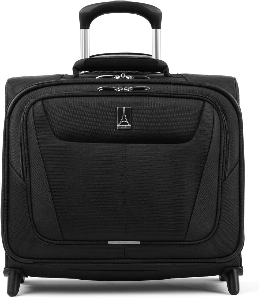 Travelpro Maxlite 5 Softside Lightweight Rolling Underseat Tote Upright 2 Wheel Bag, Men and Women, Black, 16-Inch