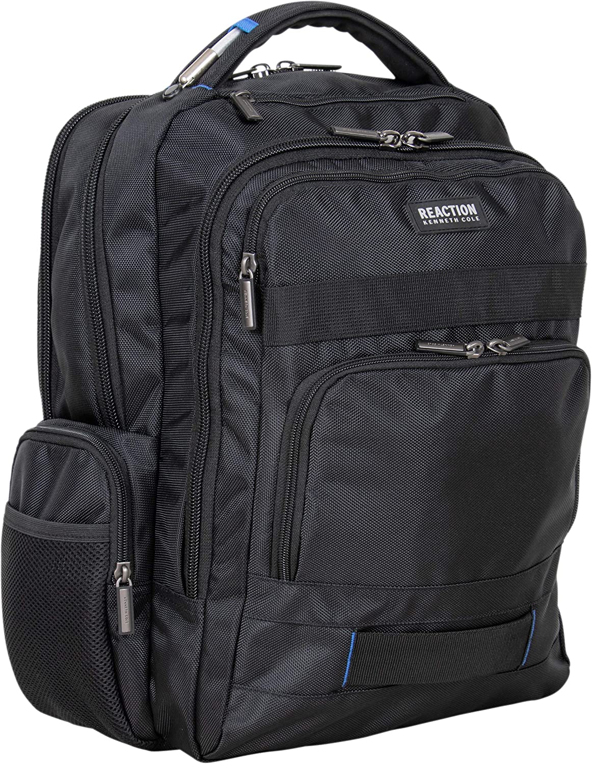 Kenneth Cole REACTION ProTec Travel Laptop Computer Bag, Black Commuter, 17" Backpack