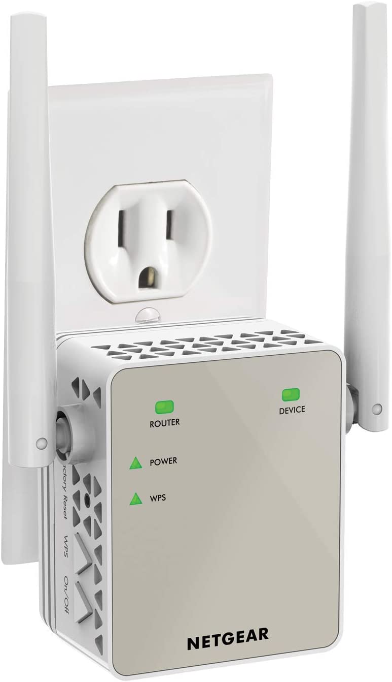 NETGEAR Wi-Fi Range Extender EX3700 - Coverage Up to 1000 Sq Ft and 15 Devices with AC750 Dual Band Wireless Signal Booster &amp; Repeater (Up to 750Mbps Speed)， and Compact Wall Plug Design